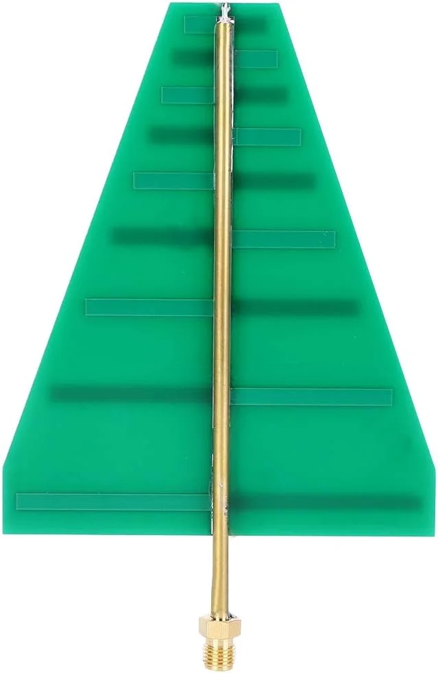 آنتن لگاریتمی دوره ای فوق پهن باند 1.35 گیگاهرتز تا 9.5 گیگاهرتز پلاریزاسیون خطی جهت دار با توان 5 تا 6 دسی بل و ظرفیت توان 15 وات برای ارتباطات RF و انتقال سیگنال مدار چاپی