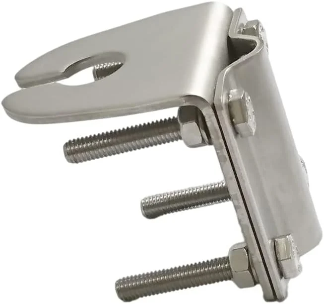 براکت نصب آنتن کامیون UngSung، پایه گیره میله ای ریل جانبی استیل ضد زنگ سنگین، مناسب برای اتصالات UHF-F، SO-239، CB Stud 3/8" x 24، کانکتور N-Female برای آنتن های آماتور Ham، CB، تلویزیون و موبایل