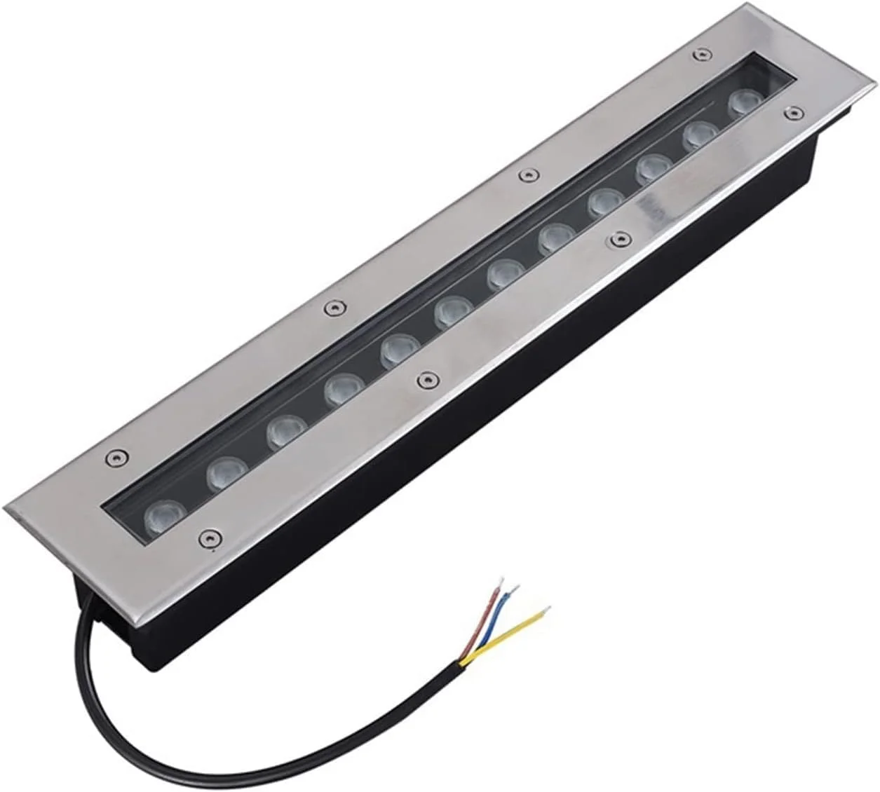 چراغ های دفنی LED چراغ های زمینی بیرونی IP65 ضد آب چراغ های عرشه فرورفته برای باغ، حیاط، پل، پله، نورپردازی منظره تزئینی، DC12/24V (سبز 36W)