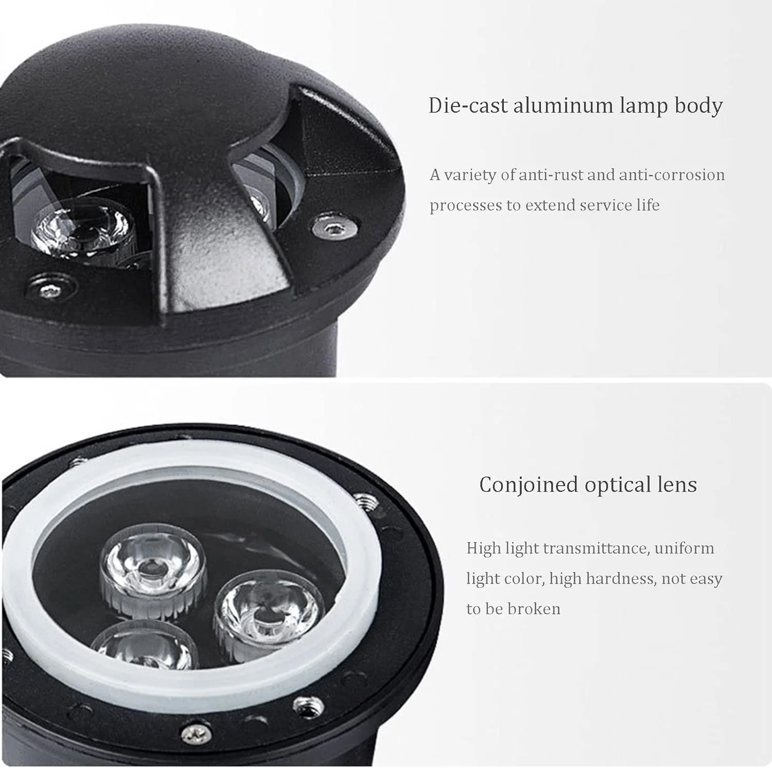 چراغ LED زیرزمینی دفنی باغچه ضد آب IP66 ولتاژ پایین AC12/24V نورافکن های فرورفته برای حیاط بیرونی مسیر عبور عرشه نورپردازی منظره تزئینی (قرمز 12 وات)