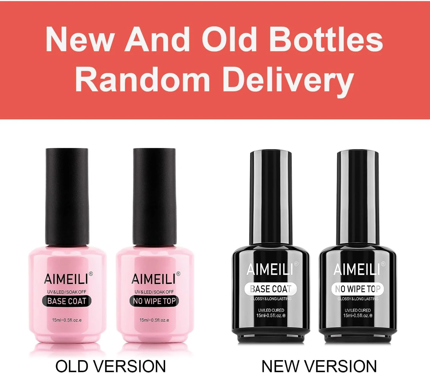 ست لاک ژل بیس و تاپ کت AIMEILI، براق و ماندگاری طولانی، لاک ژل ناخن UV LED Soak Off - 2 x 15ml ست لاک ژل بیس و تاپ کت AIMEILI، براق و ماندگاری طولانی، لاک ژل ناخن UV LED Soak Off - 2 x 15ml