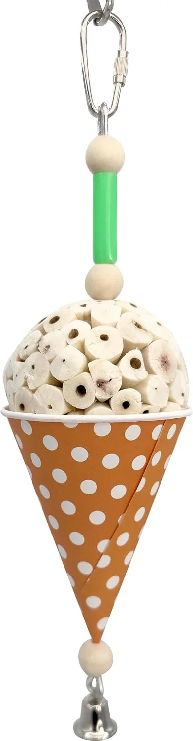 1556 اسباب بازی برف قیفی سولا - دست ساز، مناسب برای جستجوی غذا، چوب سولای طبیعی نرم و قابل خرد شدن، فنجان کاغذی با گرید غذایی، طراحی ساده، عالی برای پرندگان کوچک تا متوسط، مرغ عشق، عروس هلندی، کانور 1556 اسباب بازی برف قیفی سولا - دست ساز، مناسب برای جستجوی غذا، چوب سولای طبیعی نرم و قابل خرد شدن، فنجان کاغذی با گرید غذایی، طراحی ساده، عالی برای پرندگان کوچک تا متوسط، مرغ عشق، عروس هلندی، کانور