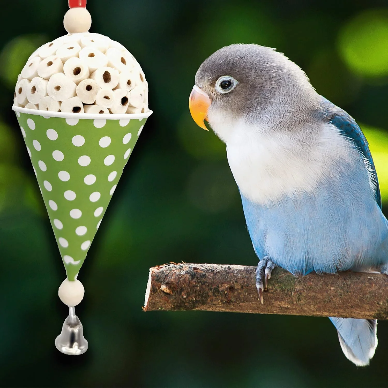 1556 اسباب بازی برف قیفی سولا - دست ساز، مناسب برای جستجوی غذا، چوب سولای طبیعی نرم و قابل خرد شدن، فنجان کاغذی با گرید غذایی، طراحی ساده، عالی برای پرندگان کوچک تا متوسط، مرغ عشق، عروس هلندی، کانور 1556 اسباب بازی برف قیفی سولا - دست ساز، مناسب برای جستجوی غذا، چوب سولای طبیعی نرم و قابل خرد شدن، فنجان کاغذی با گرید غذایی، طراحی ساده، عالی برای پرندگان کوچک تا متوسط، مرغ عشق، عروس هلندی، کانور