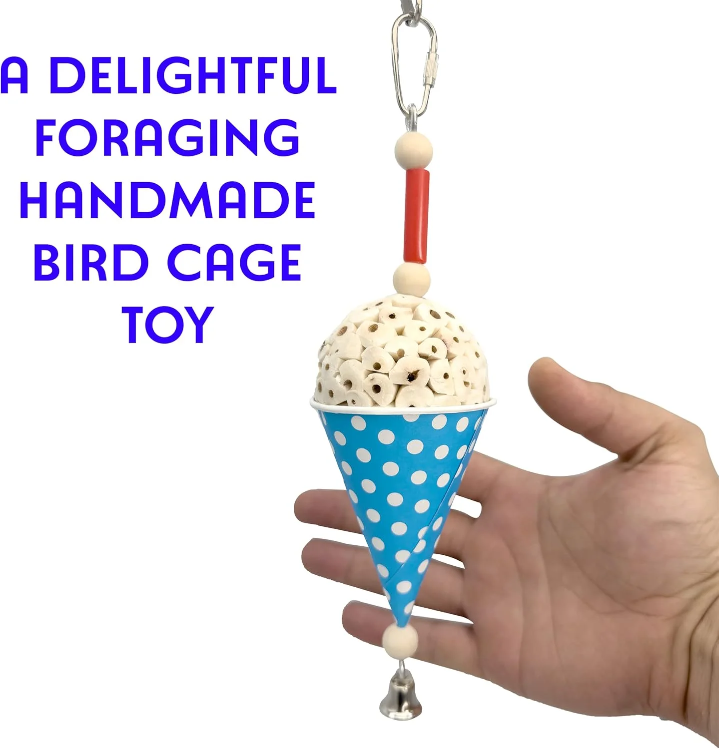 1556 اسباب بازی برف قیفی سولا - دست ساز، مناسب برای جستجوی غذا، چوب سولای طبیعی نرم و قابل خرد شدن، فنجان کاغذی با گرید غذایی، طراحی ساده، عالی برای پرندگان کوچک تا متوسط، مرغ عشق، عروس هلندی، کانور 1556 اسباب بازی برف قیفی سولا - دست ساز، مناسب برای جستجوی غذا، چوب سولای طبیعی نرم و قابل خرد شدن، فنجان کاغذی با گرید غذایی، طراحی ساده، عالی برای پرندگان کوچک تا متوسط، مرغ عشق، عروس هلندی، کانور