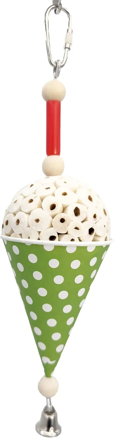 1556 اسباب بازی برف قیفی سولا - دست ساز، مناسب برای جستجوی غذا، چوب سولای طبیعی نرم و قابل خرد شدن، فنجان کاغذی با گرید غذایی، طراحی ساده، عالی برای پرندگان کوچک تا متوسط، مرغ عشق، عروس هلندی، کانور 1556 اسباب بازی برف قیفی سولا - دست ساز، مناسب برای جستجوی غذا، چوب سولای طبیعی نرم و قابل خرد شدن، فنجان کاغذی با گرید غذایی، طراحی ساده، عالی برای پرندگان کوچک تا متوسط، مرغ عشق، عروس هلندی، کانور