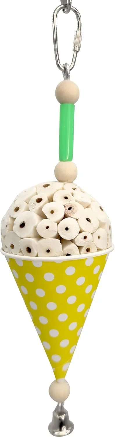 1556 اسباب بازی برف قیفی سولا - دست ساز، مناسب برای جستجوی غذا، چوب سولای طبیعی نرم و قابل خرد شدن، فنجان کاغذی با گرید غذایی، طراحی ساده، عالی برای پرندگان کوچک تا متوسط، مرغ عشق، عروس هلندی، کانور 1556 اسباب بازی برف قیفی سولا - دست ساز، مناسب برای جستجوی غذا، چوب سولای طبیعی نرم و قابل خرد شدن، فنجان کاغذی با گرید غذایی، طراحی ساده، عالی برای پرندگان کوچک تا متوسط، مرغ عشق، عروس هلندی، کانور