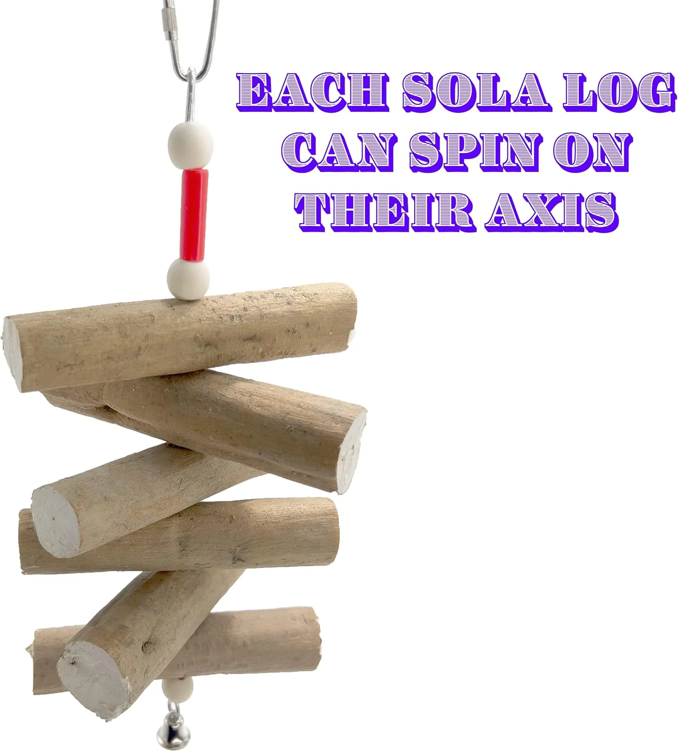 اسباب بازی جویدنی چوبی مدل 1068 Big Bark Sola Chewer - دست ساز، مناسب قفس پرندگان، چوب های طبیعی سولا با پوست، سرگرم کننده، خرد کردن آسان با نوک و پا، مناسب برای پرندگان متوسط جثه مانند کاسکو و آمازون اسباب بازی جویدنی چوبی مدل 1068 Big Bark Sola Chewer - دست ساز، مناسب قفس پرندگان، چوب های طبیعی سولا با پوست، سرگرم کننده، خرد کردن آسان با نوک و پا، مناسب برای پرندگان متوسط جثه مانند کاسکو و آمازون