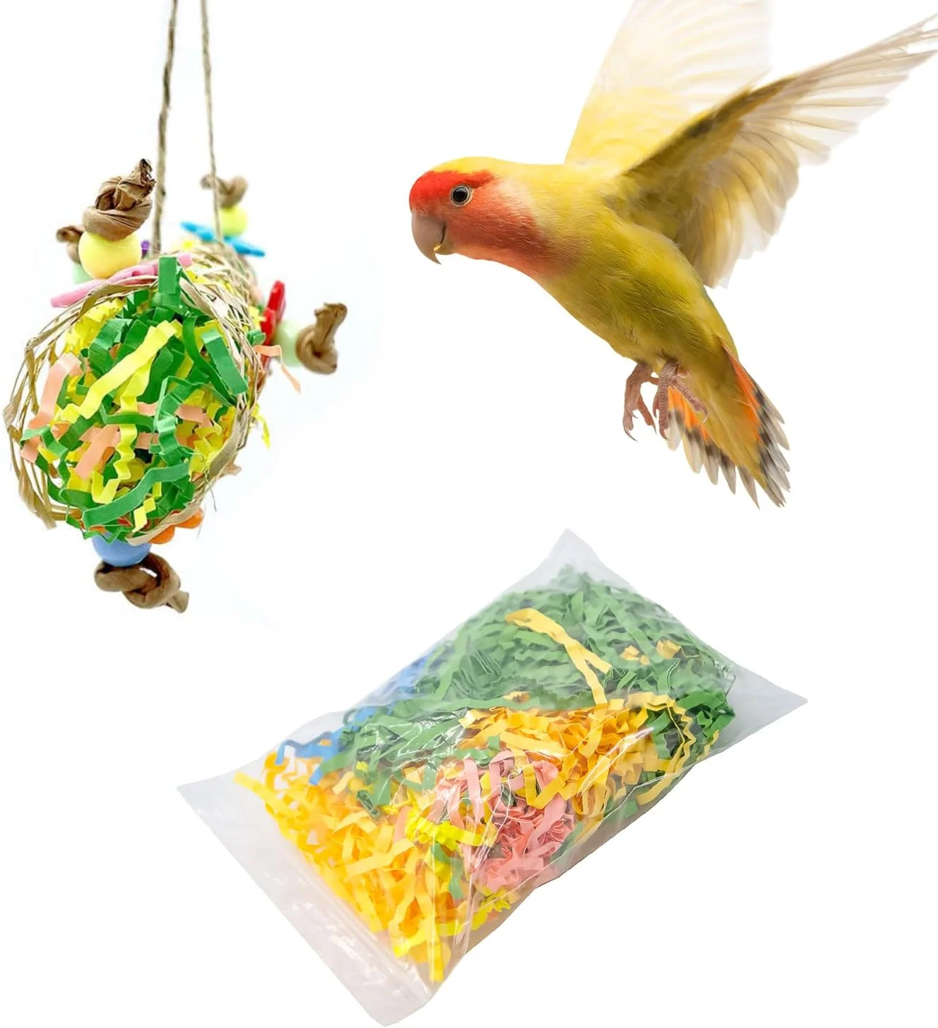 میش 4 بسته اسباب بازی پرنده کاغذ خرد شده رنگارنگ اسباب بازی تغذیه منقار پا لانه سازی قطعات صنایع دستی چند منظوره طبیعی اسباب بازی جویدنی پرنده برای طوطی و مرغ عشق میش 4 بسته اسباب بازی پرنده کاغذ خرد شده رنگارنگ اسباب بازی تغذیه منقار پا لانه سازی قطعات صنایع دستی چند منظوره طبیعی اسباب بازی جویدنی پرنده برای طوطی و مرغ عشق