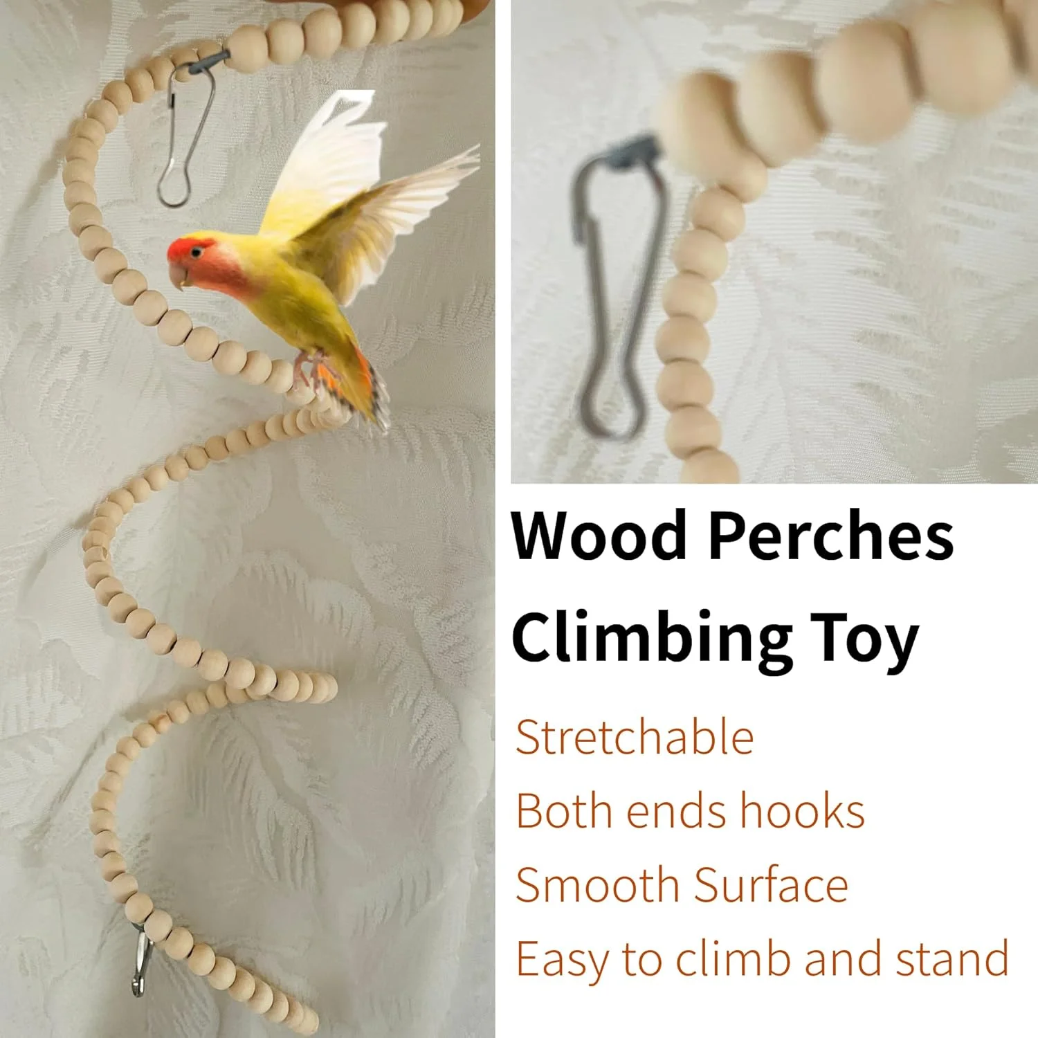 اسباب بازی های طوطی RuPeti برای طوطی های کوچک، مجموعه 3 عددی چوب طبیعی | با تاب پنبه ای، نردبان خم شو و اسباب بازی جویدنی برای مرغ عشق، عروس هلندی، مرغ مینا، پاراکیت | جویدن بی خطر در امارات اسباب بازی های طوطی RuPeti برای طوطی های کوچک، مجموعه 3 عددی چوب طبیعی | با تاب پنبه ای، نردبان خم شو و اسباب بازی جویدنی برای مرغ عشق، عروس هلندی، مرغ مینا، پاراکیت | جویدن بی خطر در امارات