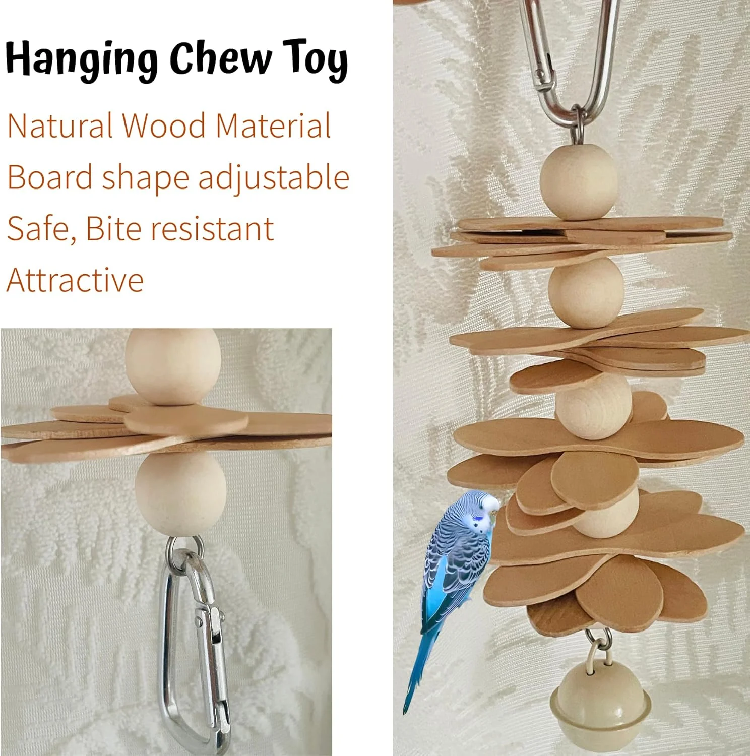 اسباب بازی های طوطی RuPeti برای طوطی های کوچک، مجموعه 3 عددی چوب طبیعی | با تاب پنبه ای، نردبان خم شو و اسباب بازی جویدنی برای مرغ عشق، عروس هلندی، مرغ مینا، پاراکیت | جویدن بی خطر در امارات اسباب بازی های طوطی RuPeti برای طوطی های کوچک، مجموعه 3 عددی چوب طبیعی | با تاب پنبه ای، نردبان خم شو و اسباب بازی جویدنی برای مرغ عشق، عروس هلندی، مرغ مینا، پاراکیت | جویدن بی خطر در امارات