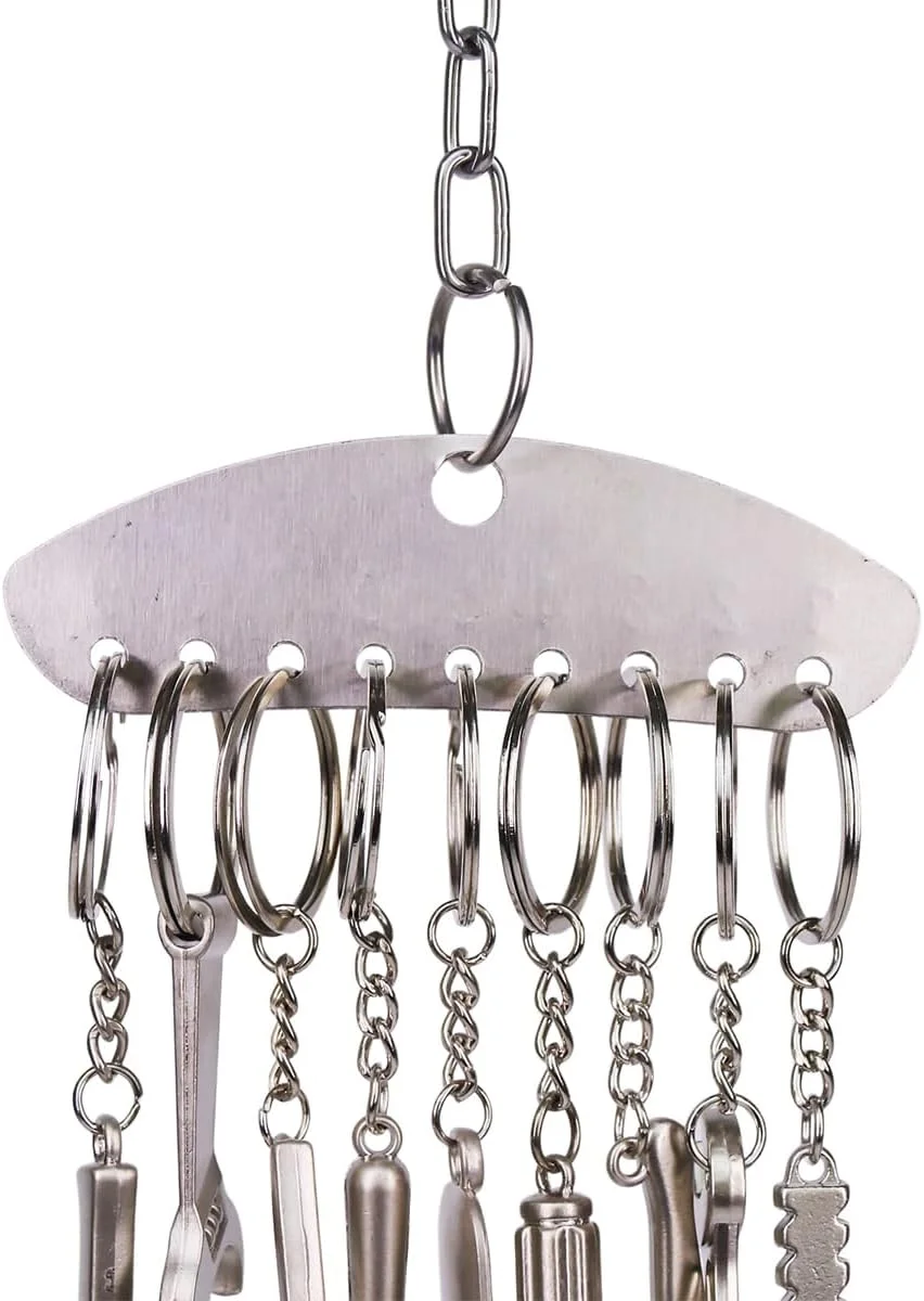 اسباب بازی زنگوله ای پرنده ZYYRSS از جنس استیل ضد زنگ، اسباب بازی های قفس پرنده برای طوطی ها، بازی آموزشی تعاملی، بازی پرنده برای رفع خستگی برای کاکادوهای کوچک اسباب بازی زنگوله ای پرنده ZYYRSS از جنس استیل ضد زنگ، اسباب بازی های قفس پرنده برای طوطی ها، بازی آموزشی تعاملی، بازی پرنده برای رفع خستگی برای کاکادوهای کوچک