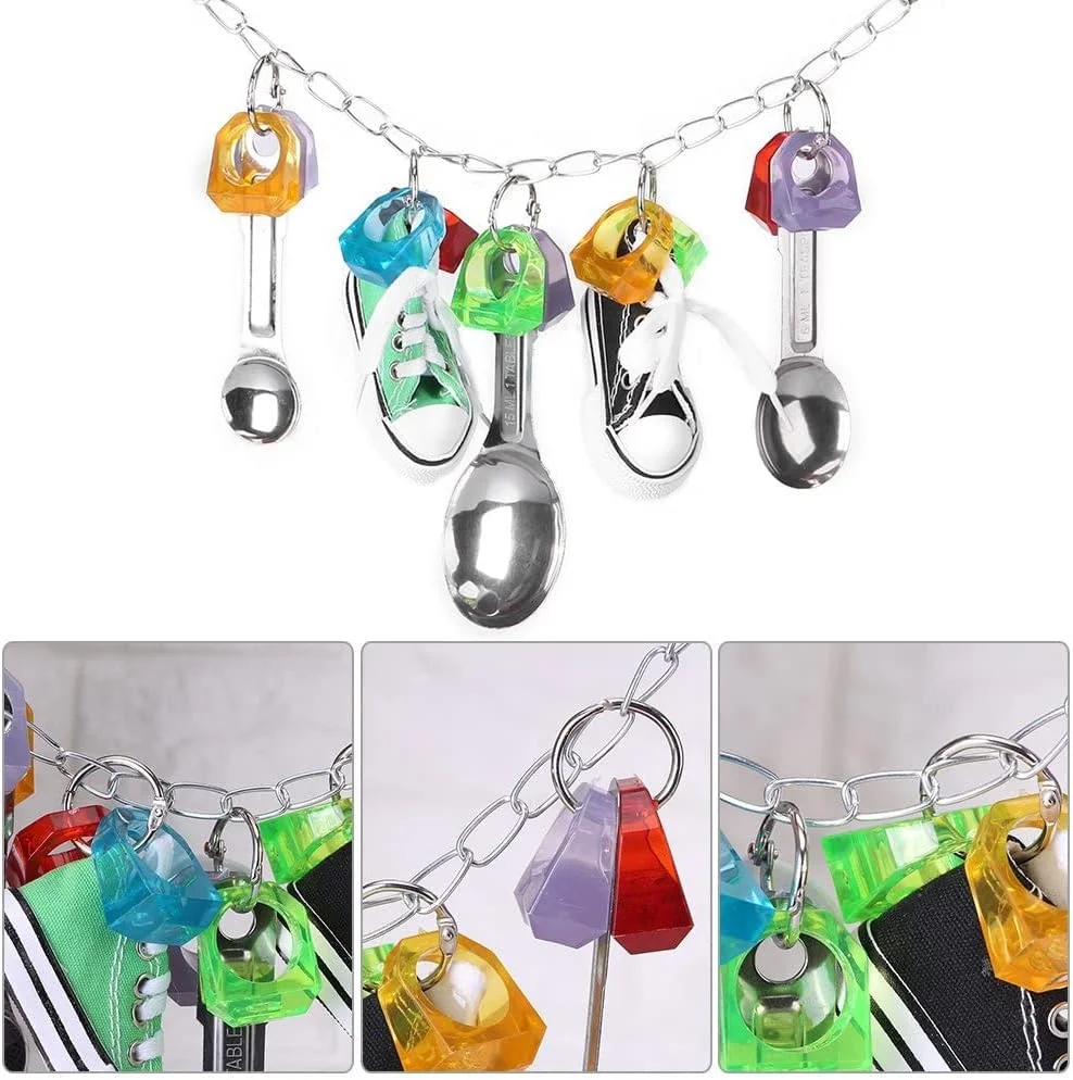 اسباب بازی جویدنی پرنده SYOSI، اسباب بازی گاز گرفتن طوطی، اسباب بازی های آویزان جویدنی طوطی، اسباب بازی های گاز گرفتن قفس طوطی سرگرم کننده برای طوطی، مرغ عشق، عروس هلندی و سایر پرندگان خانگی