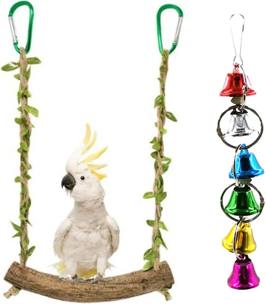 اسباب بازی تاب پرنده با زنگوله، طناب و پایه چوبی آویز برای مرغ عشق و پرندگان کوچک - تاب چوبی، نردبان و اسباب بازی های صعودی برای کانور، عروس هلندی و باجریگار اسباب بازی تاب پرنده با زنگوله، طناب و پایه چوبی آویز برای مرغ عشق و پرندگان کوچک - تاب چوبی، نردبان و اسباب بازی های صعودی برای کانور، عروس هلندی و باجریگار