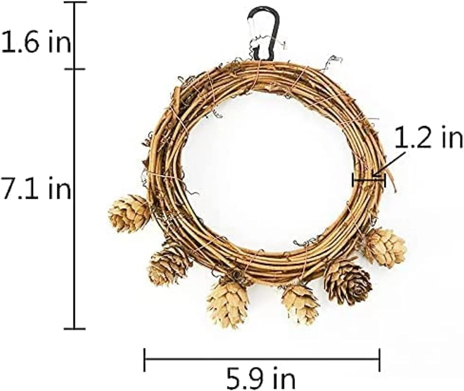 تاب بازی طوطی SYOSI با مخروط های کاج - میله های نشیمن پرنده برای طوطی های کوچک، عروس هلندی، کانور، ماکائو، طوطی، مرغ عشق، فنچ