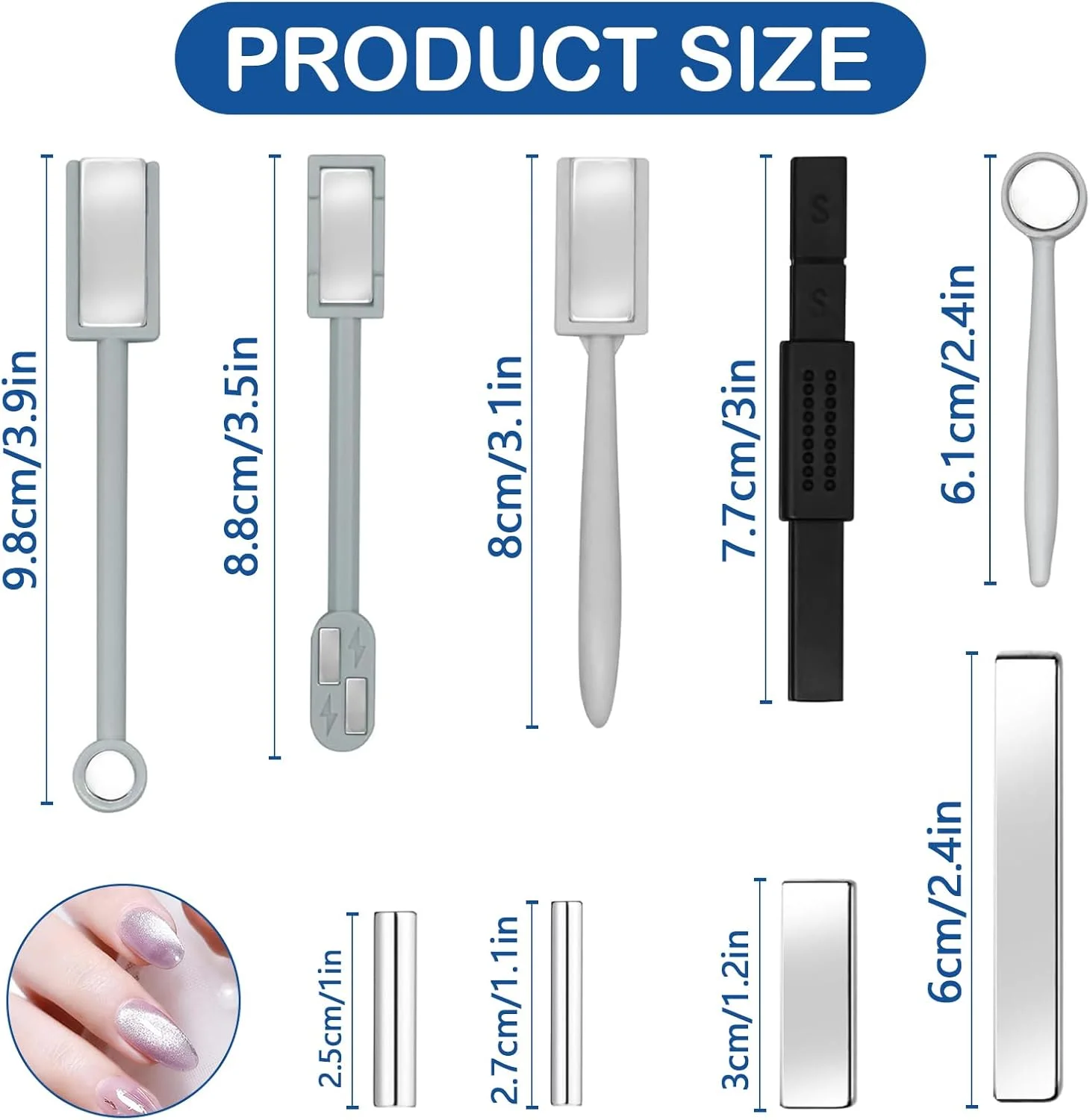 ست لاک ژل مغناطیسی چشم گربه ای 9 عددی، ست ابزار مگنت لاک ژل چشم گربه ای، مگنت ناخن با مکش قوی، مگنت مربعی و گرد برای جلوه های متنوع چشم گربه ای در سالن های ناخن. ست لاک ژل مغناطیسی چشم گربه ای 9 عددی، ست ابزار مگنت لاک ژل چشم گربه ای، مگنت ناخن با مکش قوی، مگنت مربعی و گرد برای جلوه های متنوع چشم گربه ای در سالن های ناخن.