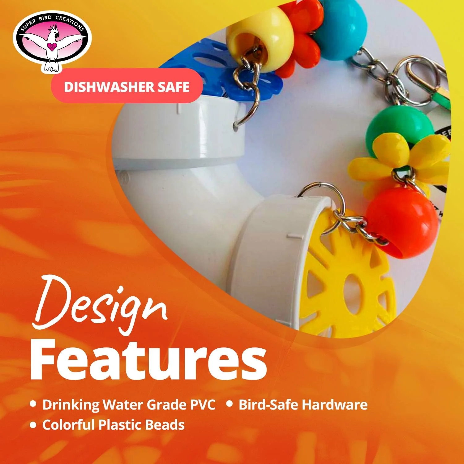 اسباب بازی طوطی سوپر برد کریشنز مدل SB751 PVC Forager، سایز متوسط/بزرگ، 8x12.5x20 سانتی متر اسباب بازی طوطی سوپر برد کریشنز مدل SB751 PVC Forager، سایز متوسط/بزرگ، 8x12.5x20 سانتی متر