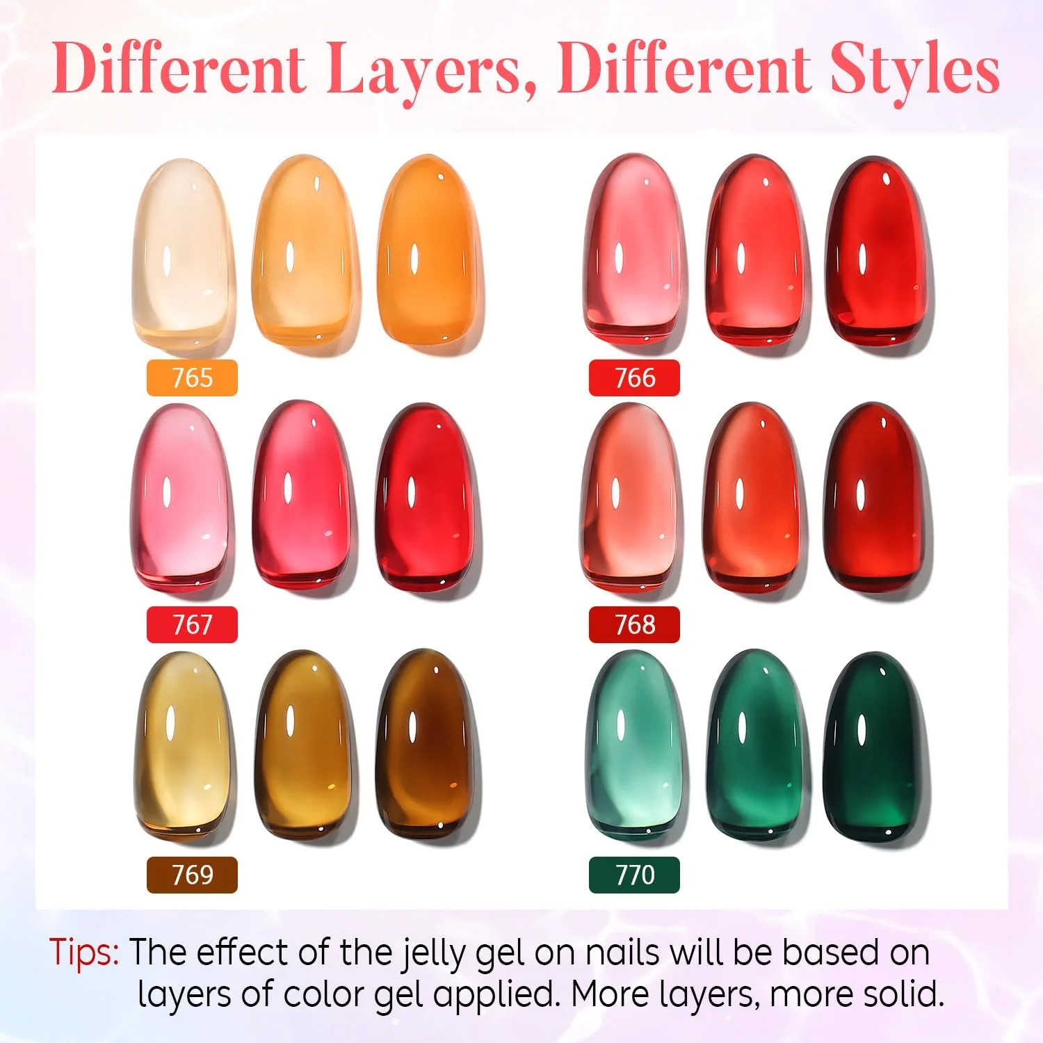 کیت لاک ژل ناخن آیمیلی با بافت ژله ای یخی، بدون HEMA، وگان، بدون تست حیوانی، مناسب سالن، شامل 6 رنگ متنوع (77) کیت لاک ژل ناخن آیمیلی با بافت ژله ای یخی، بدون HEMA، وگان، بدون تست حیوانی، مناسب سالن، شامل 6 رنگ متنوع (77)