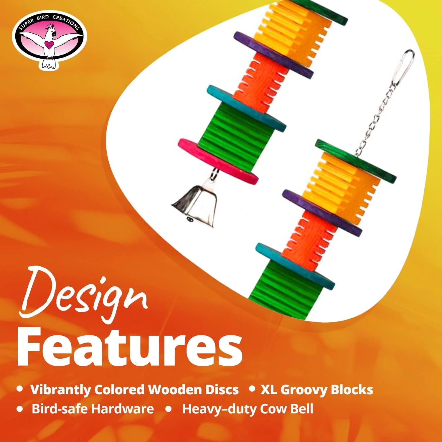 اسباب بازی پرنده دیسکو فیور سوپر برد کریشنز SB51122، سایز متوسط، 37cm x 10cm x 10cm اسباب بازی پرنده دیسکو فیور سوپر برد کریشنز SB51122، سایز متوسط، 37cm x 10cm x 10cm