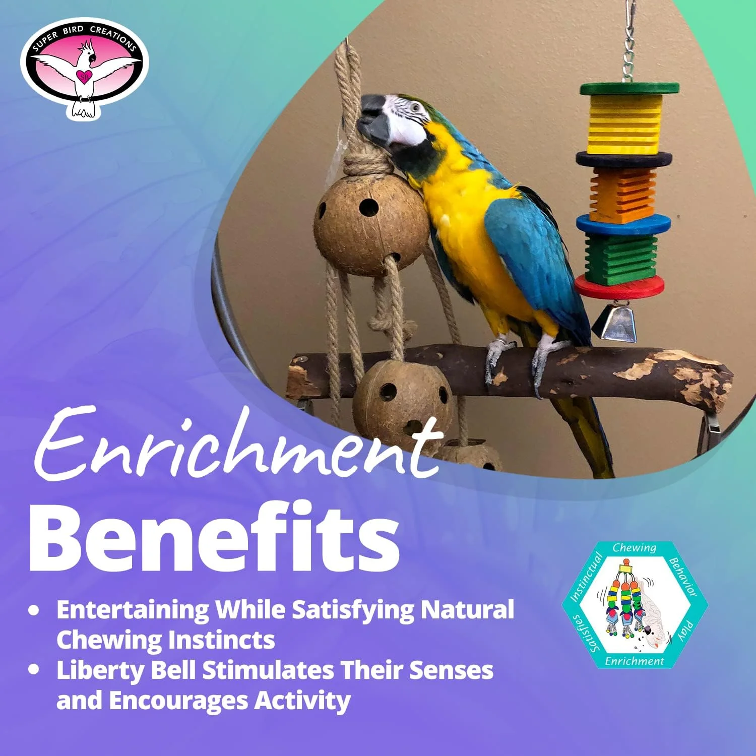 اسباب بازی پرنده دیسکو فیور سوپر برد کریشنز SB51122، سایز متوسط، 37cm x 10cm x 10cm اسباب بازی پرنده دیسکو فیور سوپر برد کریشنز SB51122، سایز متوسط، 37cm x 10cm x 10cm