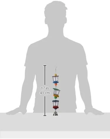 اسباب بازی پرندگان Super Bird Creations SB632 مدل Bottom’s Up، دارای فنجان های اکریلیک شفاف، سایز متوسط/بزرگ، 45.72 سانتی متر x 6.35 سانتی متر اسباب بازی پرندگان Super Bird Creations SB632 مدل Bottom’s Up، دارای فنجان های اکریلیک شفاف، سایز متوسط/بزرگ، 45.72 سانتی متر x 6.35 سانتی متر