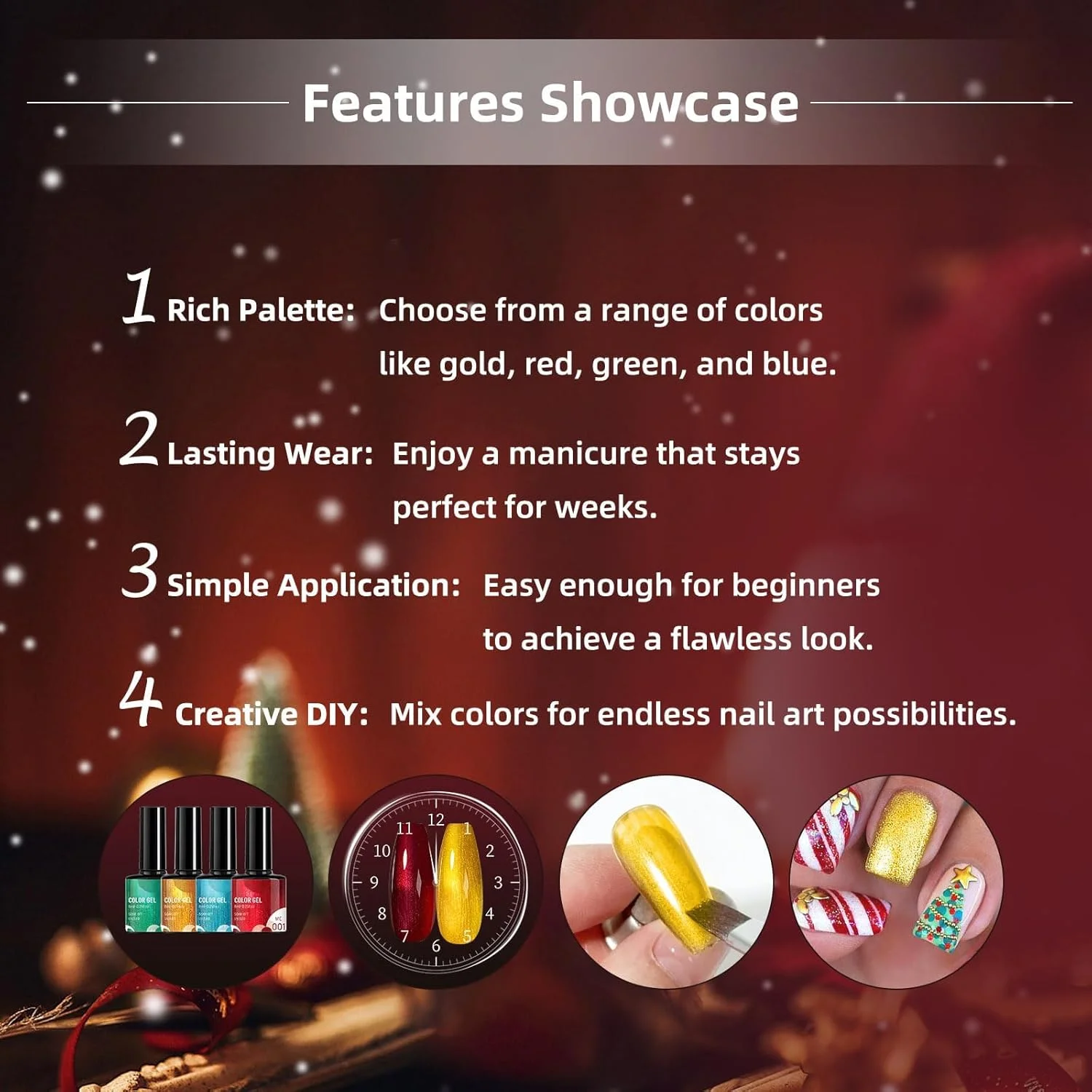 ست لاک ژل متالیک آزونه 6 رنگ، لاک ژل متالیک رنگین کمانی، ماندگاری طولانی، استفاده آسان، مناسب برای مبتدیان، لاک ژل با رنگ های جشن، قابل برداشتن با خیساندن، ست مانیکور ناخن UV/LED ست لاک ژل متالیک آزونه 6 رنگ، لاک ژل متالیک رنگین کمانی، ماندگاری طولانی، استفاده آسان، مناسب برای مبتدیان، لاک ژل با رنگ های جشن، قابل برداشتن با خیساندن، ست مانیکور ناخن UV/LED