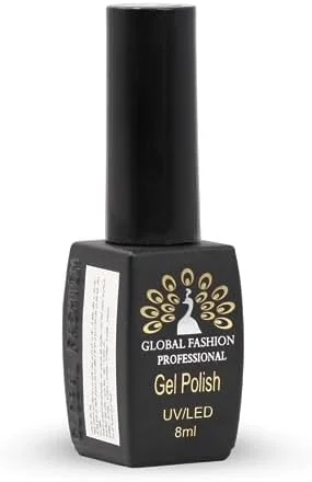 لاک ژل مشکی الیت UV/LED – رنگ لاک بادوام، بدون لب پر شدن، فرمول وگان براق، ژل با کیفیت سالن برای طراحی ناخن و مانیکور خانگی – (رنگ 014، 8 میلی لیتر)