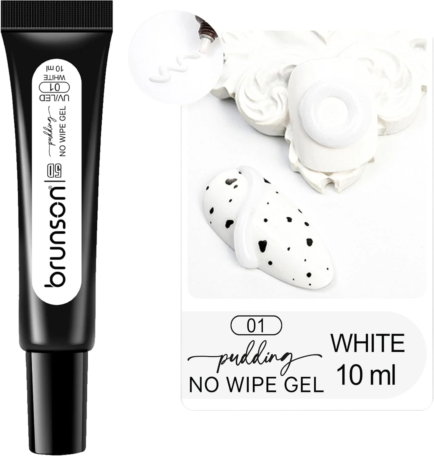 لاک ژل پودینگ جامد 5D برانسون، ژل چند منظوره آبنباتی برای طراحی ناخن، نقاشی برای طراحی خطوط ناخن، تیوب نرم، مناسب برای ناخن های DIY در خانه، مانیکور، خیساندن ژل UV لاک ژل پودینگ جامد 5D برانسون، ژل چند منظوره آبنباتی برای طراحی ناخن، نقاشی برای طراحی خطوط ناخن، تیوب نرم، مناسب برای ناخن های DIY در خانه، مانیکور، خیساندن ژل UV