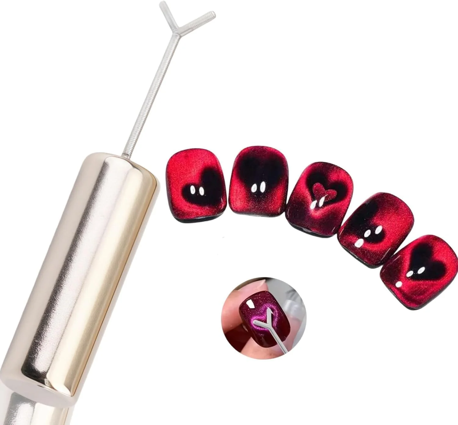 آهنربای چشم گربه ای طرح قلب Brunson آهنربای چشم گربه ای طرح قلب Brunson