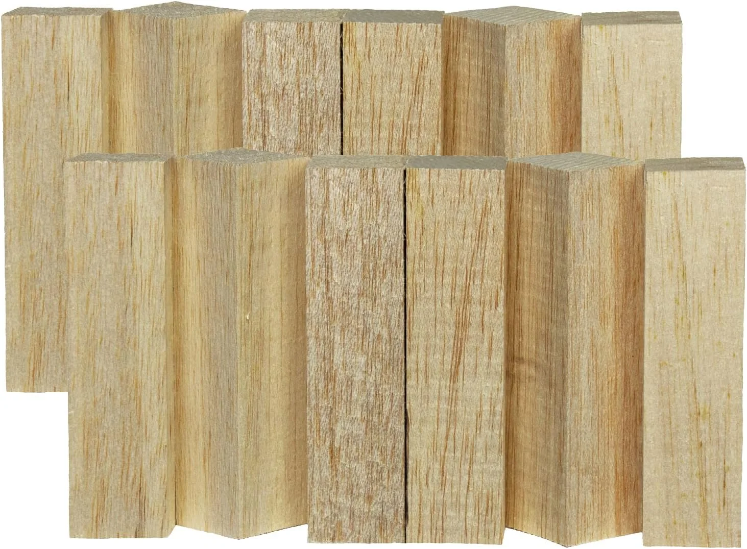 بلوک های بالسا Super Bird Creations SB50019، 2.5x2.5x10 سانتی متر (بسته 12 عددی) برای اسباب بازی پرندگان، بلوک های جویدنی حیوانات کوچک، کنده کاری و صنایع دستی