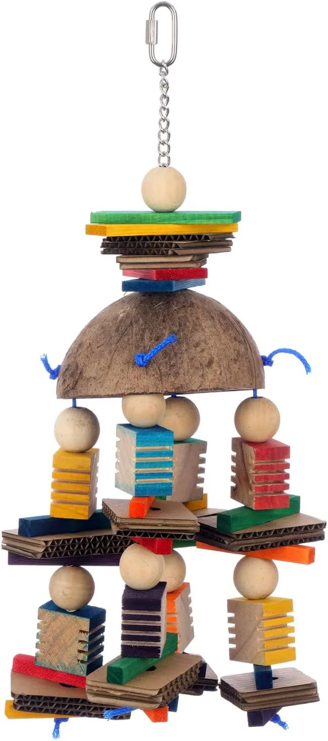 اسباب بازی موبایل نارگیلی پرندگان Super Bird Creations SB1224 - ارضای غریزه جویدن - مناسب برای طوطی های رینگ نک، کانورهای متوسط، کوآکرها، خاکستری آفریقایی - تشویق به کاوش نوک - ایده آل برای اندازه پرندگان متوسط تا بزرگ اسباب بازی موبایل نارگیلی پرندگان Super Bird Creations SB1224 - ارضای غریزه جویدن - مناسب برای طوطی های رینگ نک، کانورهای متوسط، کوآکرها، خاکستری آفریقایی - تشویق به کاوش نوک - ایده آل برای اندازه پرندگان متوسط تا بزرگ