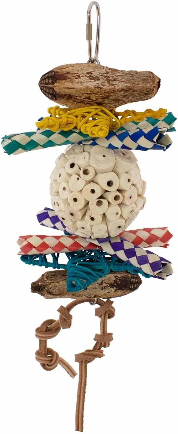 اسباب بازی توپی Sola مدل SB1240 Super Bird Creations - Sola و غلاف های چوب ماهون با قابلیت جویدن آسان - فعالیت های پرندگان دست ساز طراحی شده برای طوطی های گردن حلقه ای، متوسط، کایک - ایده آل برای اندازه پرنده متوسط اسباب بازی توپی Sola مدل SB1240 Super Bird Creations - Sola و غلاف های چوب ماهون با قابلیت جویدن آسان - فعالیت های پرندگان دست ساز طراحی شده برای طوطی های گردن حلقه ای، متوسط، کایک - ایده آل برای اندازه پرنده متوسط