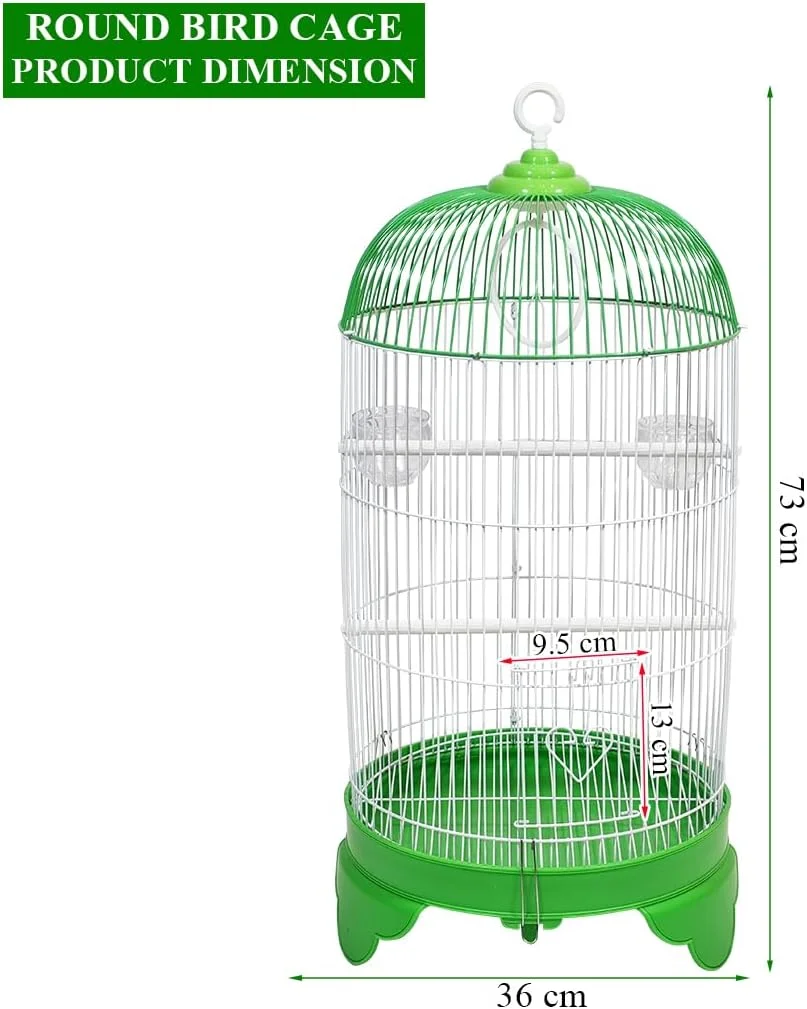 قفس پرنده با سقف گنبدی شکل، قلاب آویز، فنجان های غذاخوری، میله های پلاستیکی، تاب و طراحی سیم محکم، قفس حمل پرنده مسافرتی 73 سانتی متری برای پرندگان کوچک، تمیز کردن آسان، قفس داخلی-خارجی (سبز) قفس پرنده با سقف گنبدی شکل، قلاب آویز، فنجان های غذاخوری، میله های پلاستیکی، تاب و طراحی سیم محکم، قفس حمل پرنده مسافرتی 73 سانتی متری برای پرندگان کوچک، تمیز کردن آسان، قفس داخلی-خارجی (سبز)