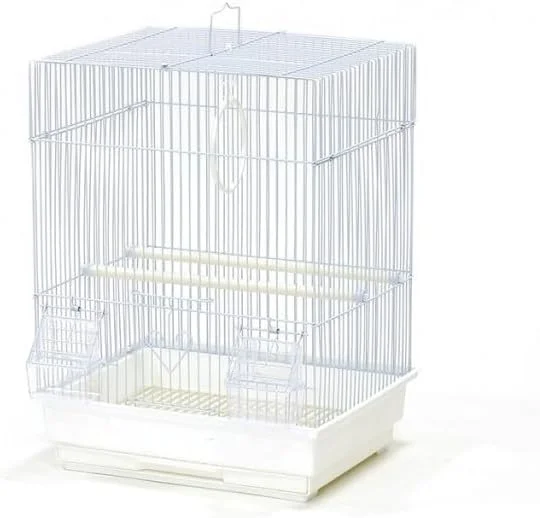 قفس پرنده هایسن پت، طراحی سیم فلزی 2 طبقه، 39 x 23 x 30 سانتی متر، سفید، با دو ایستگاه تغذیه و سینی قابل جابجایی قفس پرنده هایسن پت، طراحی سیم فلزی 2 طبقه، 39 x 23 x 30 سانتی متر، سفید، با دو ایستگاه تغذیه و سینی قابل جابجایی