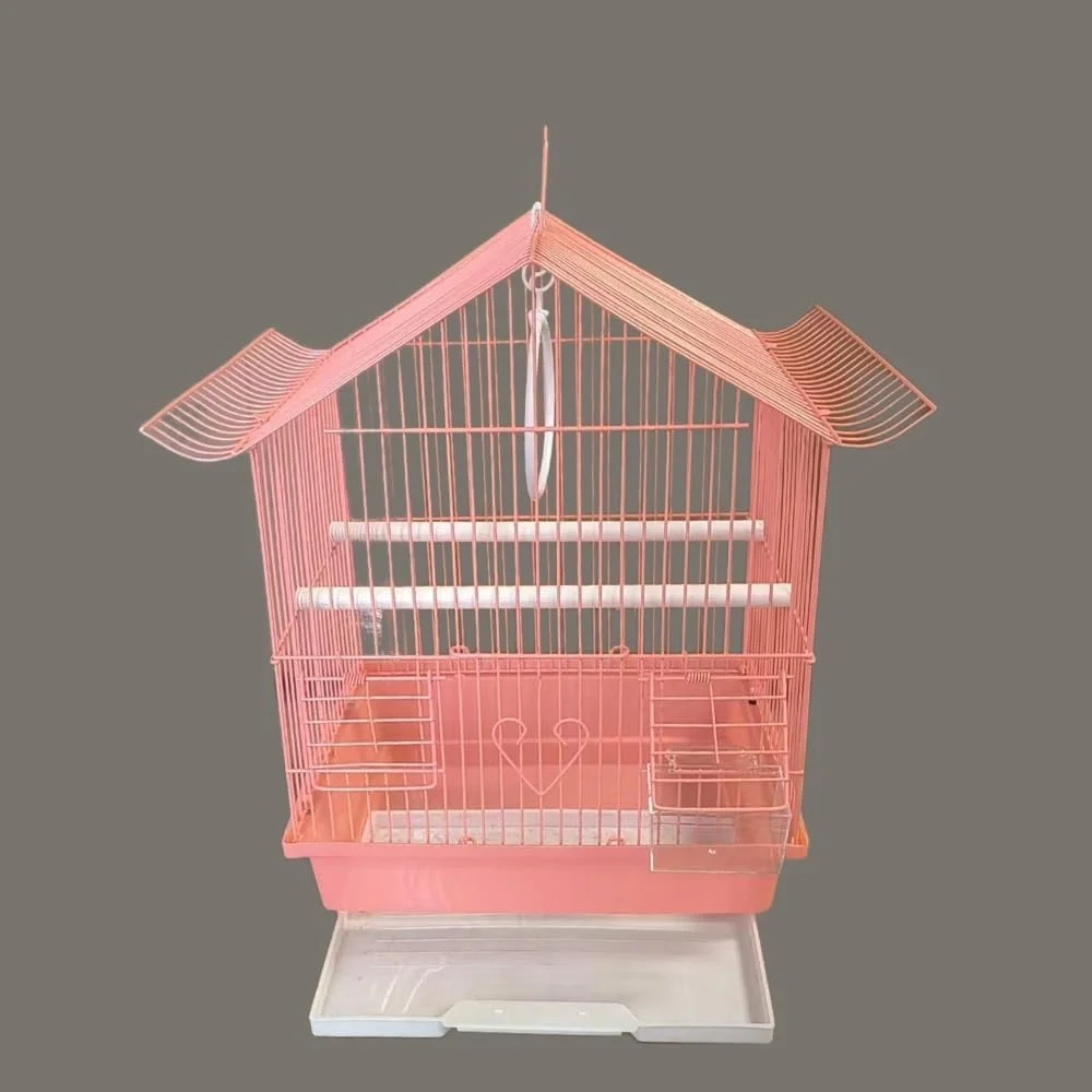 قفس پرنده کوچک قابل حمل در فضای باز، قفس پرورش پرندگان کوچک مانند فنچ، مرغ عشق، قناری و غیره (صورتی) قفس پرنده کوچک قابل حمل در فضای باز، قفس پرورش پرندگان کوچک مانند فنچ، مرغ عشق، قناری و غیره (صورتی)