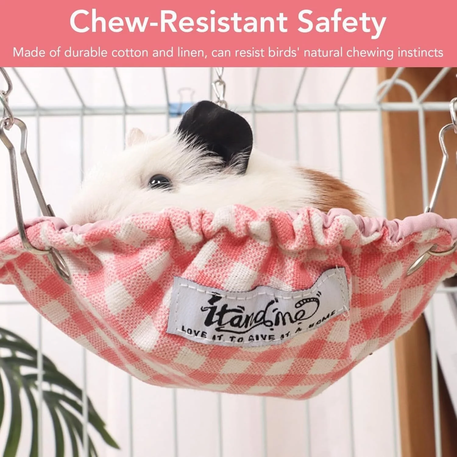 2 عدد تخت پرنده برای قفس، ضد آب و آویز، مناسب برای لانه های پرندگان کوچک، خانه تخت خواب راحت برای طوطی های کانور، خاکستری آفریقایی، مرغ عشق، قناری، فنچ، لوازم جانبی قفس پرنده