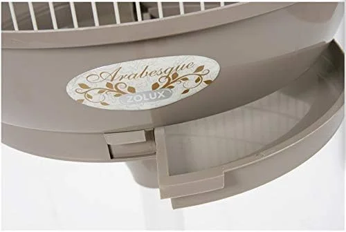 قفس پرنده زولاکس مدل ARABESQUE LEONIE - رنگ طوسی مایل به قهوه ای، سایز 64 سانتی متر