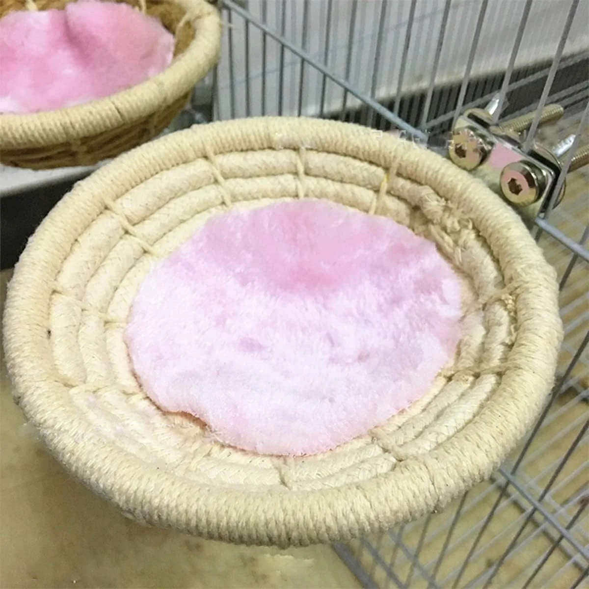 لانه پرنده یامی بوبو برای قفس، لانه تخم پرنده بافته شده از طناب طبیعی دست ساز برای پرندگان کوچک قناری فنچ مرغ عشق لوازم جانبی قفس لانه سازی پرنده لانه پرنده یامی بوبو برای قفس، لانه تخم پرنده بافته شده از طناب طبیعی دست ساز برای پرندگان کوچک قناری فنچ مرغ عشق لوازم جانبی قفس لانه سازی پرنده