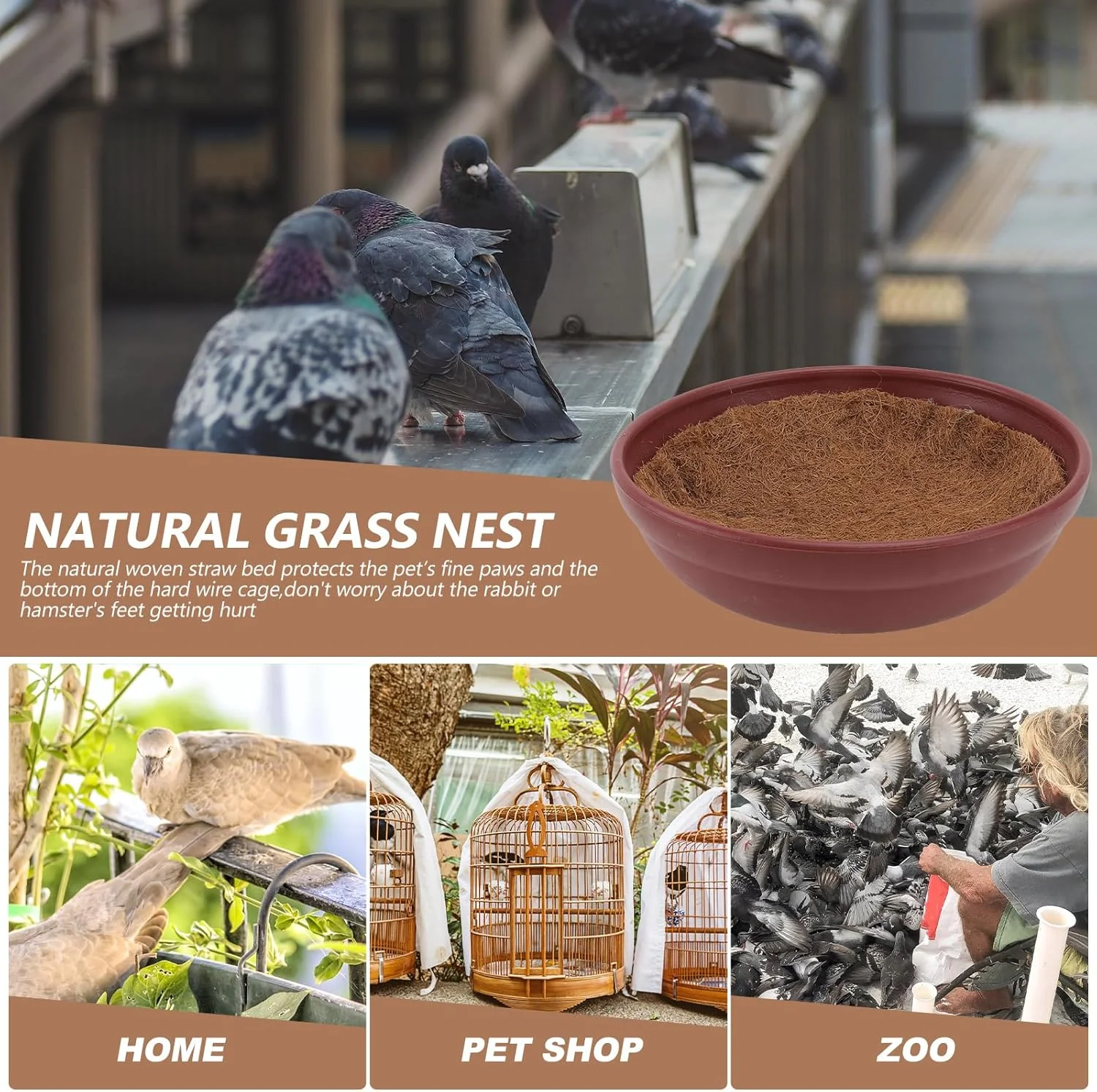 لانه کبوتر Yardwe، لانه پرنده پلاستیکی برای پرورش و تخم گذاری با 4 عدد حصیر نارگیل برای کبوترهای مسابقه ای، قمری ها، بلدرچین ها و پرندگان کوچک، لوازم قفس حیوانات خانگی لانه کبوتر Yardwe، لانه پرنده پلاستیکی برای پرورش و تخم گذاری با 4 عدد حصیر نارگیل برای کبوترهای مسابقه ای، قمری ها، بلدرچین ها و پرندگان کوچک، لوازم قفس حیوانات خانگی