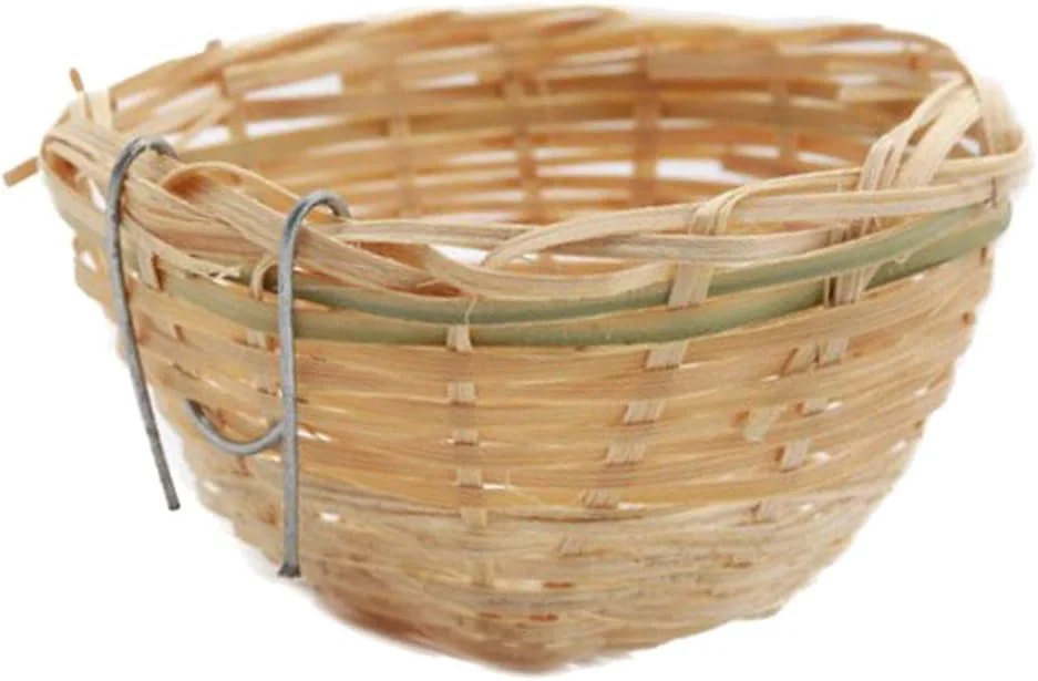 یوئپائو 10 عدد لانه قناری برای پرورش با قلاب آویز، غار استراحت پرنده خانگی دست ساز یوئپائو 10 عدد لانه قناری برای پرورش با قلاب آویز، غار استراحت پرنده خانگی دست ساز