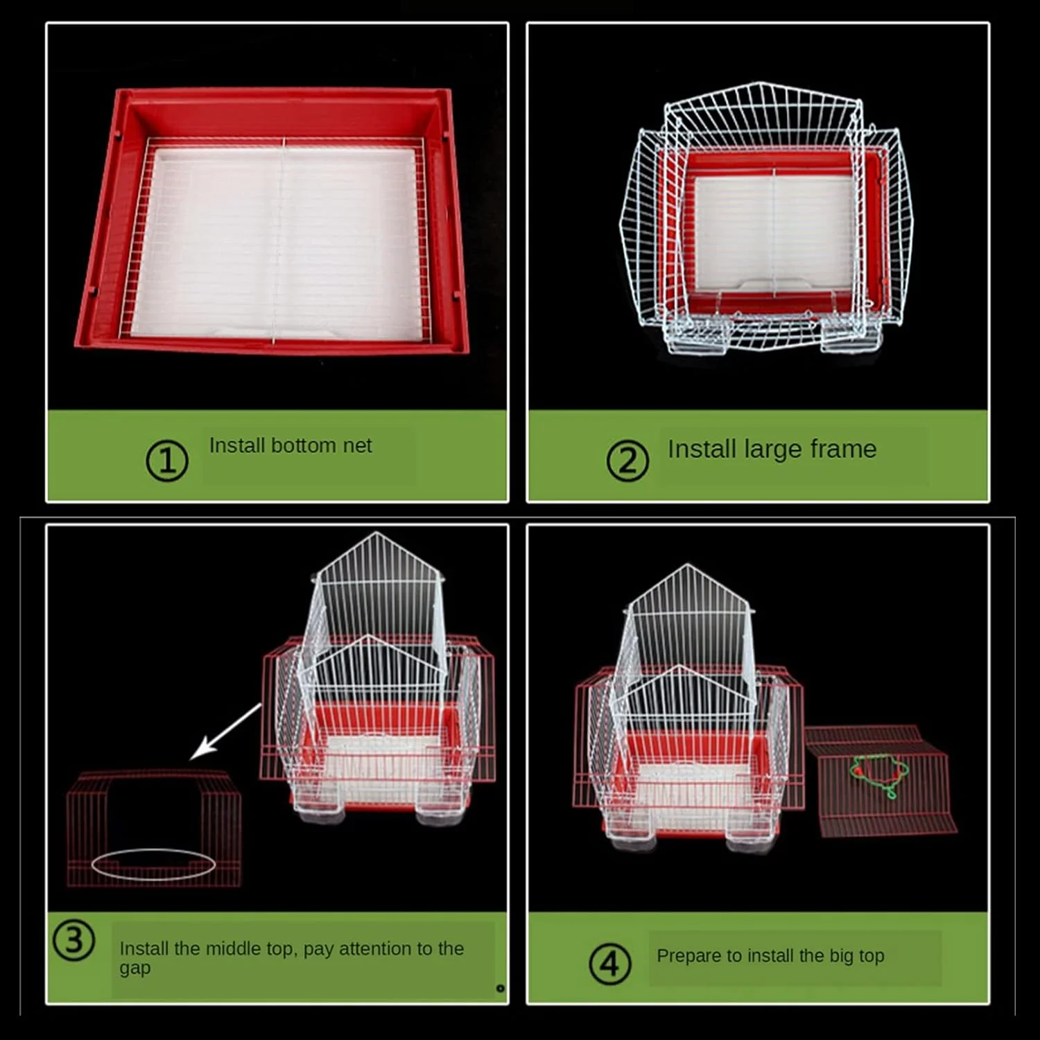 قفس پرنده فروشگاه zlw، قفس طوطی پوست ببری، قفس توکا از ویلا بزرگ، قفس پرنده برای پرورش آهنی طوطی ها، خانه پرنده، قفس بزرگ مسافرتی پرنده (رنگ: قرمز) قفس پرنده فروشگاه zlw، قفس طوطی پوست ببری، قفس توکا از ویلا بزرگ، قفس پرنده برای پرورش آهنی طوطی ها، خانه پرنده، قفس بزرگ مسافرتی پرنده (رنگ: قرمز)