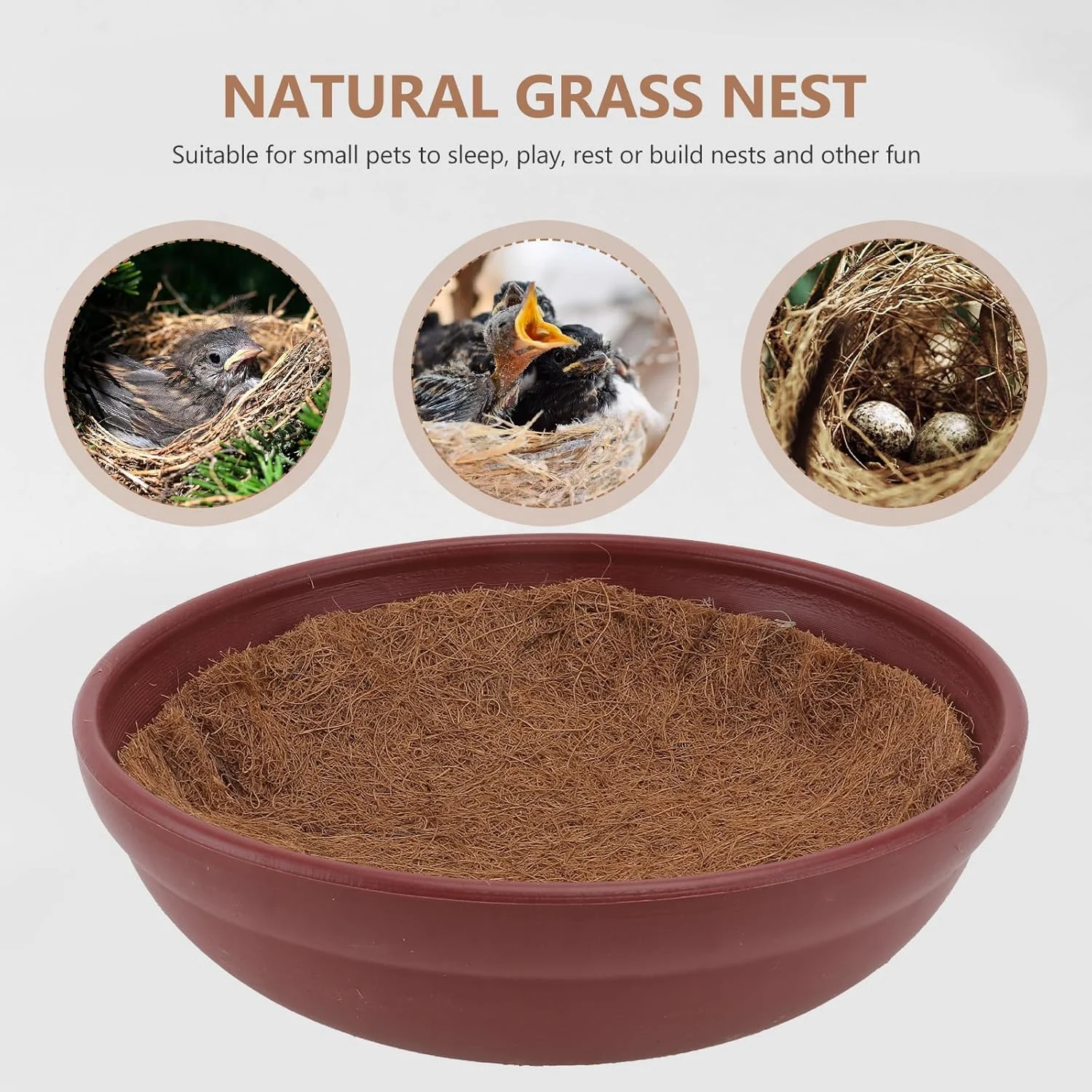 لانه کبوتر Yardwe، لانه پرنده پلاستیکی برای پرورش و تخم گذاری با 4 عدد حصیر نارگیل برای کبوترهای مسابقه ای، قمری ها، بلدرچین ها و پرندگان کوچک، لوازم قفس حیوانات خانگی لانه کبوتر Yardwe، لانه پرنده پلاستیکی برای پرورش و تخم گذاری با 4 عدد حصیر نارگیل برای کبوترهای مسابقه ای، قمری ها، بلدرچین ها و پرندگان کوچک، لوازم قفس حیوانات خانگی