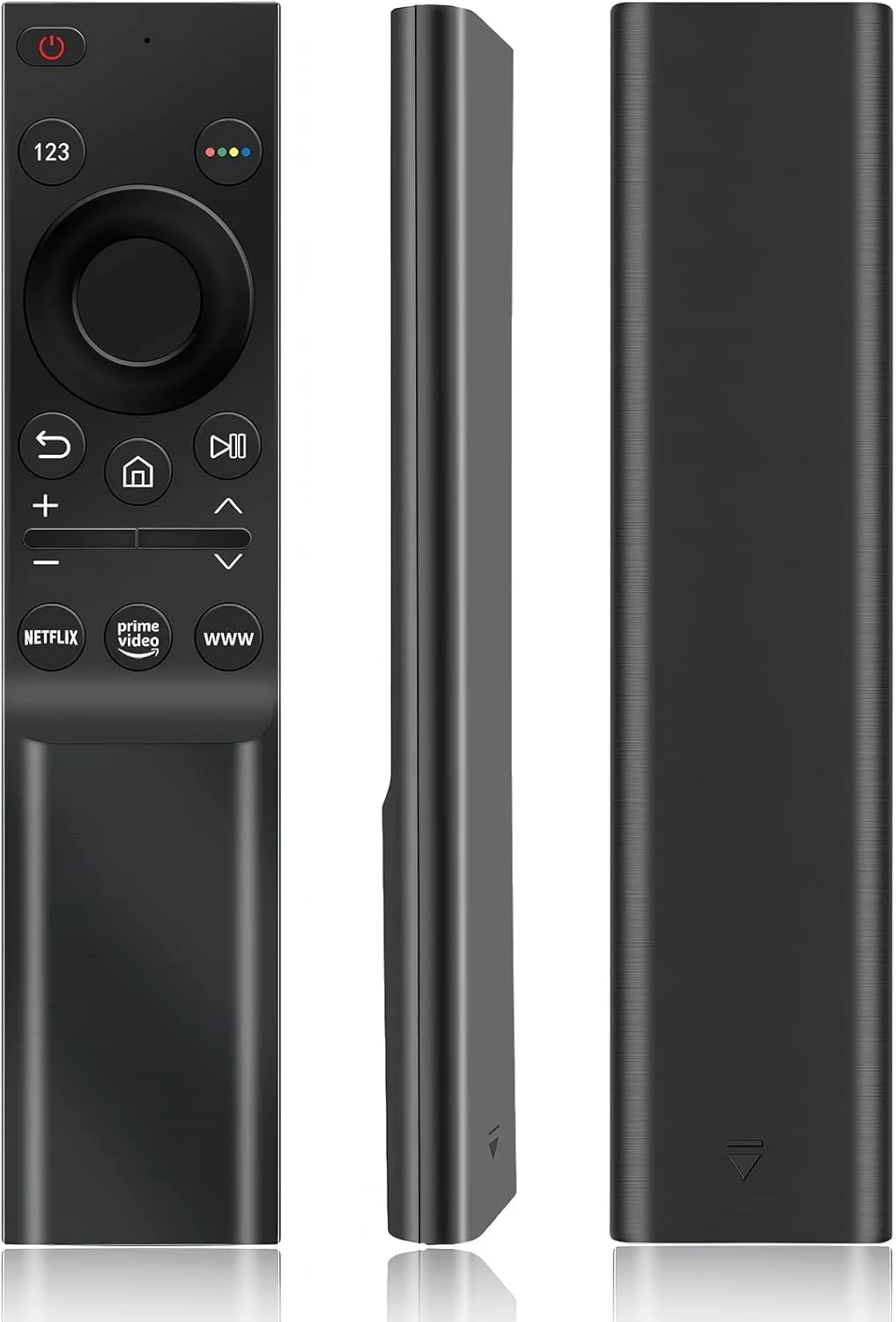 ریموت کنترل یونیورسال BN59-01358D، سازگار با تمام تلویزیون های سامسونگ از جمله LCD LED HDR QLED 4K UHD مدل های 2021، دارای دکمه های نتفلیکس، پرایم ویدیو، WWW