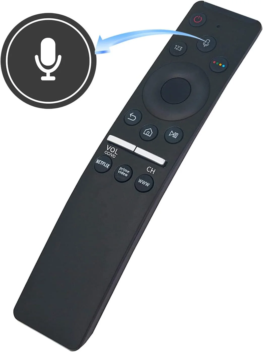 ریموت کنترل صوتی جایگزین BN59-01312M مناسب برای تلویزیون سامسونگ UA43RU7100K UA49RU7100K UA50RU7100K UA55RU7100K UA58RU7100K UA65RU7100K UA75RU7100K