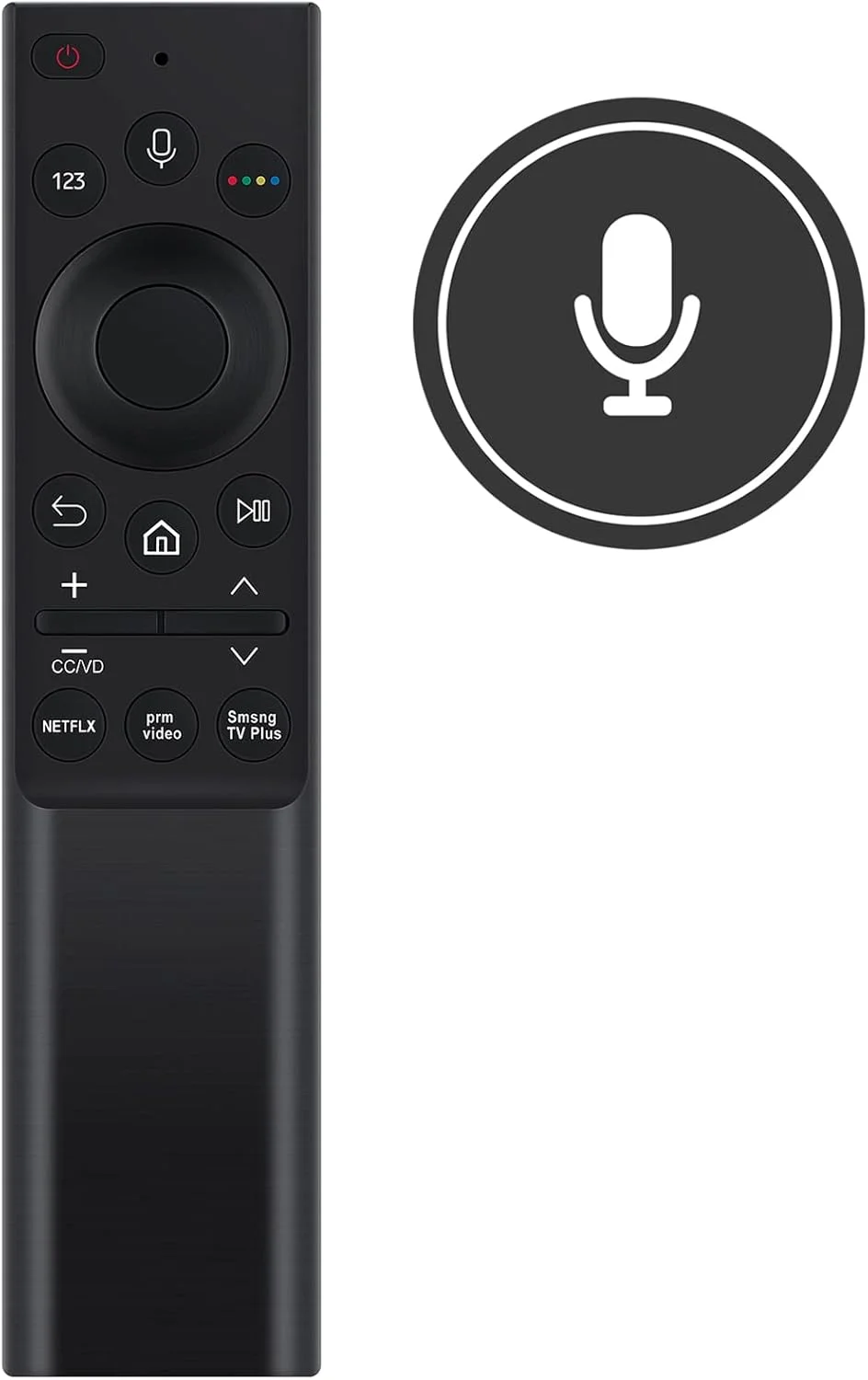 ریموت کنترل جستجوی صوتی جایگزین BN59-01363A TM2180A مناسب برای تلویزیون های UHD سامسونگ مدل 2021 AU8000 AU7980 UN85AU8000 UN65AU8000 UN70AU8000 UN75AU8000 UN55AU8000 UN43AU8000 UN50AU8000 QN55Q60AAFXZA