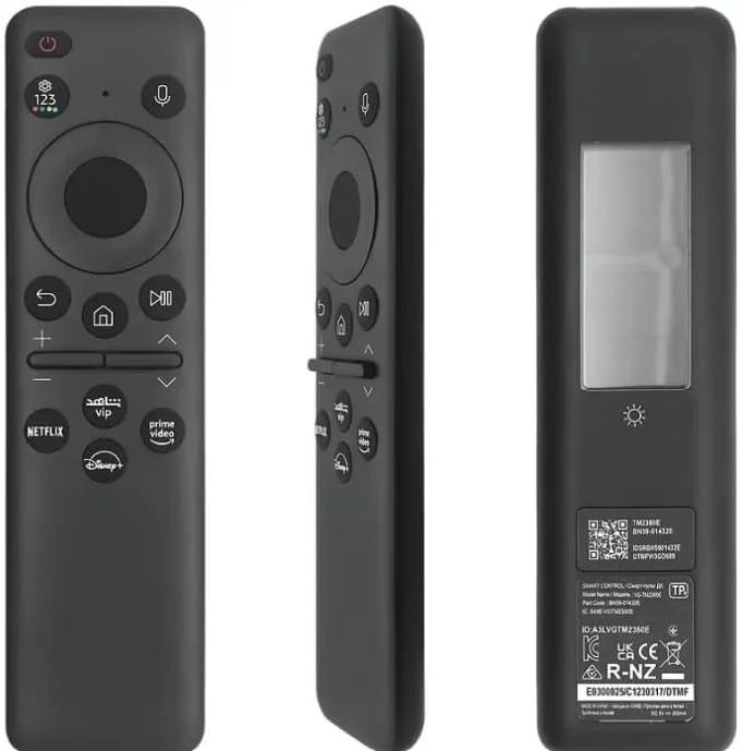 ریموت کنترل صوتی بلوتوثی خورشیدی سازگار با تلویزیون هوشمند سامسونگ، سازگار با سری Neo-Qled، 8K، 4K، مدل BN59-01432E.