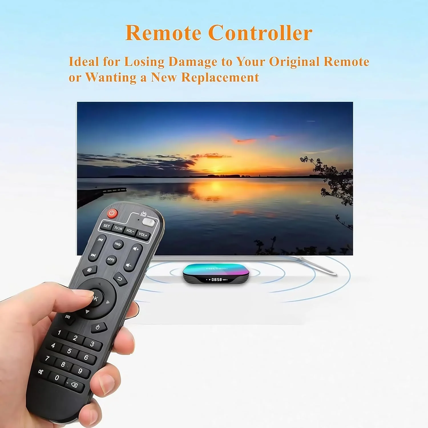 ریموت کنترل جایگزین BIFANS با عملکرد یادگیری برای اندروید تی وی باکس، کنترلر برای MXQ MXQ Pro hk1 Boxhk1 Max hk1 Rbox x96mini X96 x96max x96max+ T95M T95N T95Q T9 T95X H96 H96 pro+ H96max