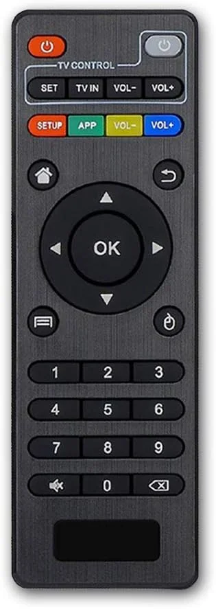 ریموت کنترل جایگزین اصلی Bincolo برای اندروید تی وی باکس MXQ، MXQ PRO، MXQ-4K، M8S، M8N، T95، T95M، T95N، T95X، X96، X96mini، H96، H96 Pro، مشکی