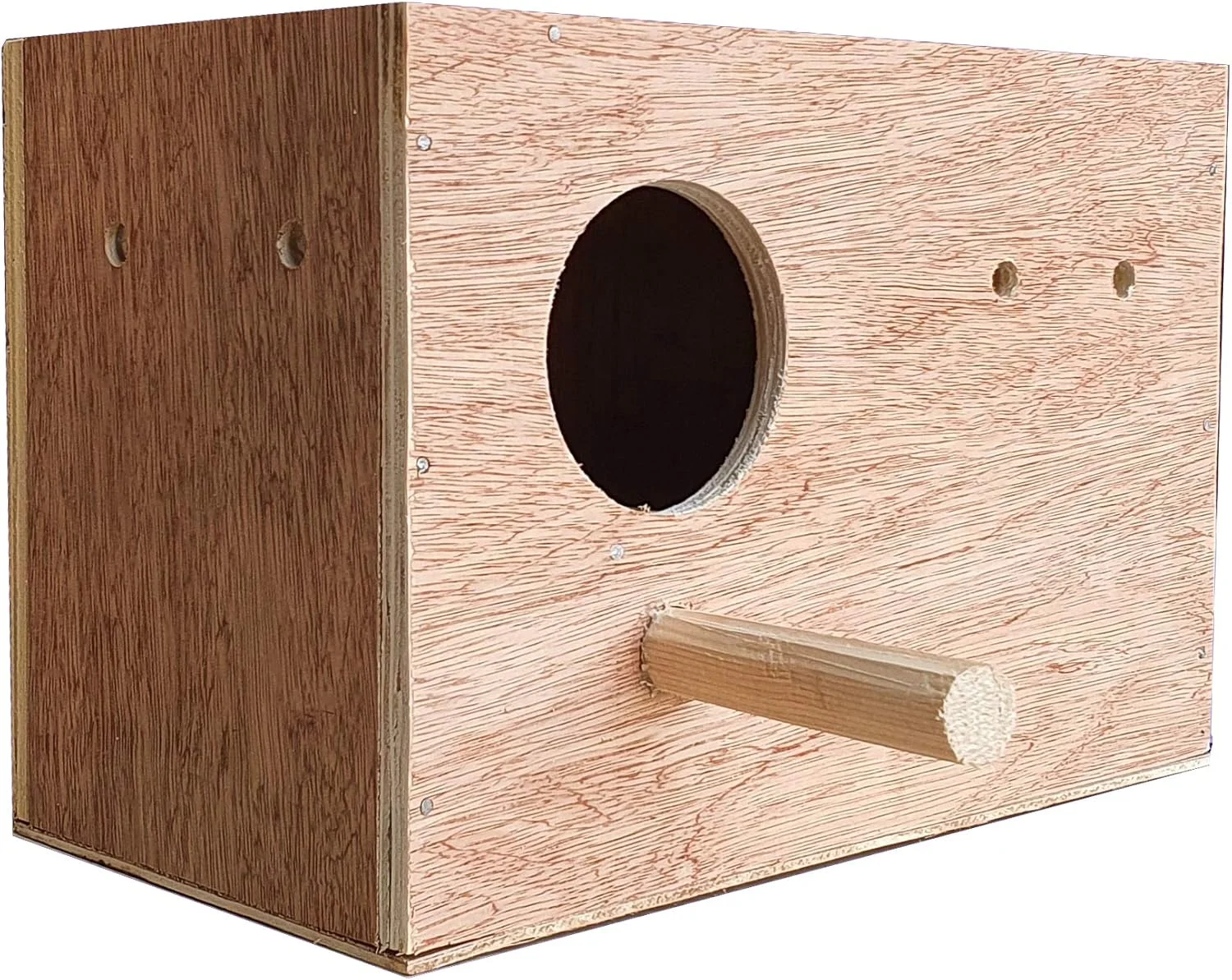 جعبه لانه چوبی برای پرنده (بزرگ A) جعبه لانه چوبی برای پرنده (بزرگ A)