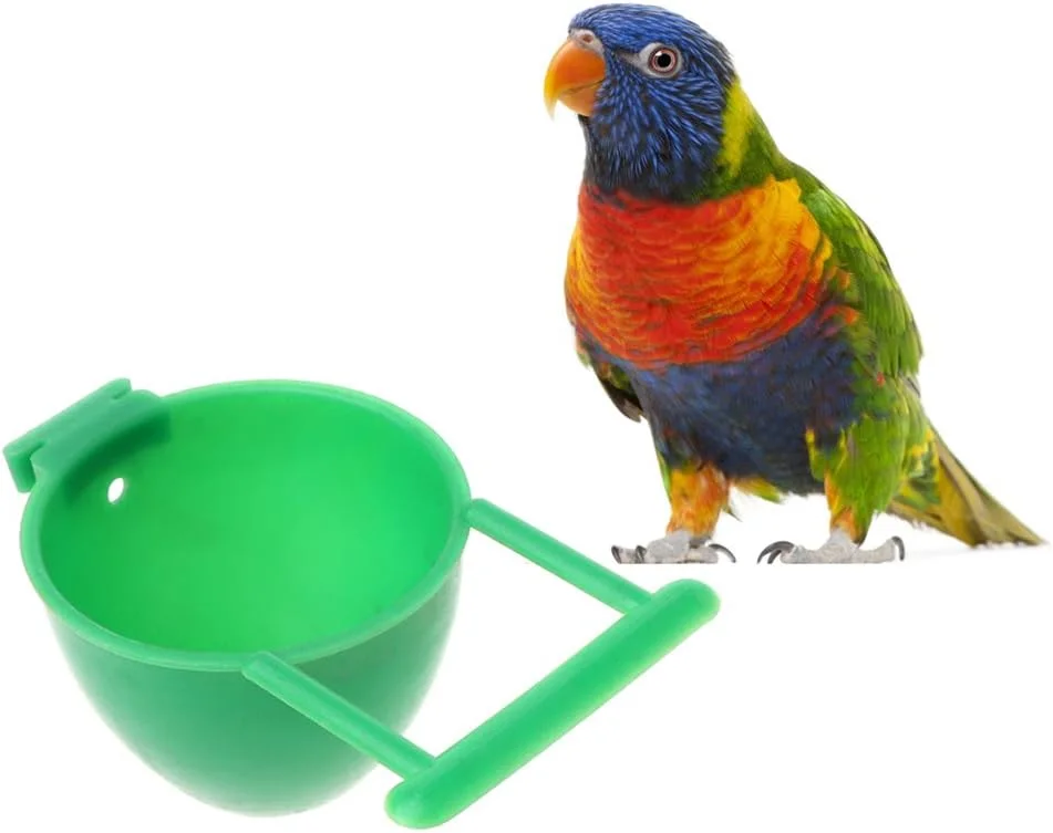 ظرف غذای پرنده جیجی وای وای، جا میوه و تخم مرغ، قفس آویز، لوازم پرنده خانگی، ظرف غذای طوطی