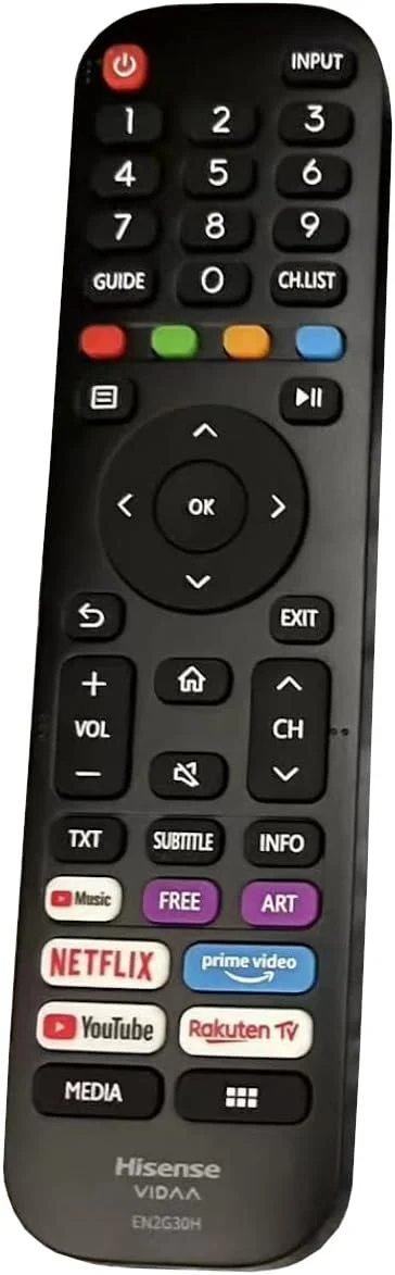 ریموت کنترل اصلی هایسنس VIDAA مدل EN2G30H